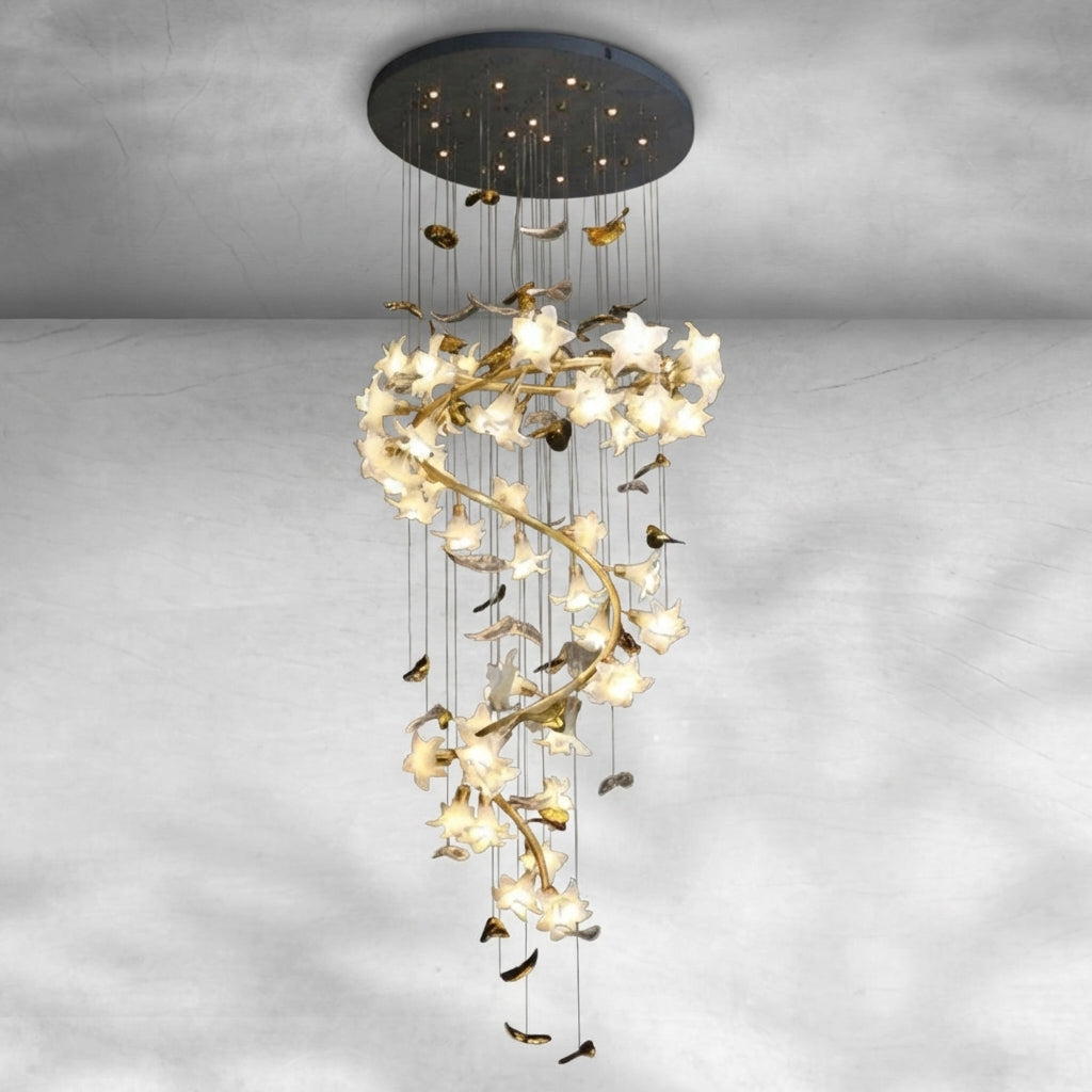 Luster Gaze Botanical Bloom Branch Chandelier - Background Shot