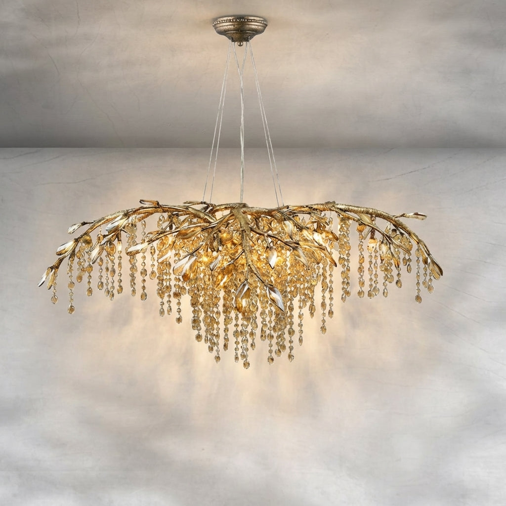 Luster Gaze Verdant Canopy Crystal Branch Chandelier - Background Shot