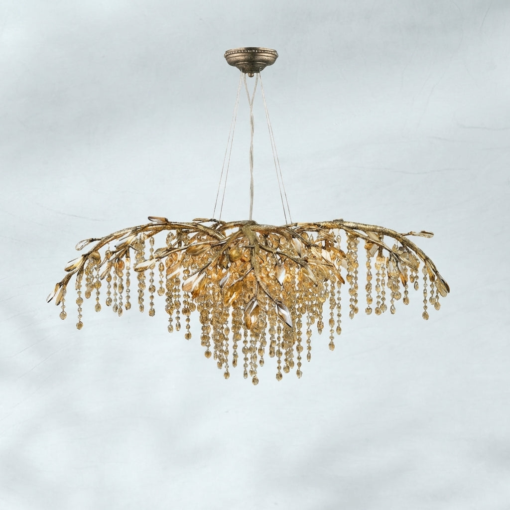 Luster Gaze Verdant Canopy Crystal Branch Chandelier - Background Shot