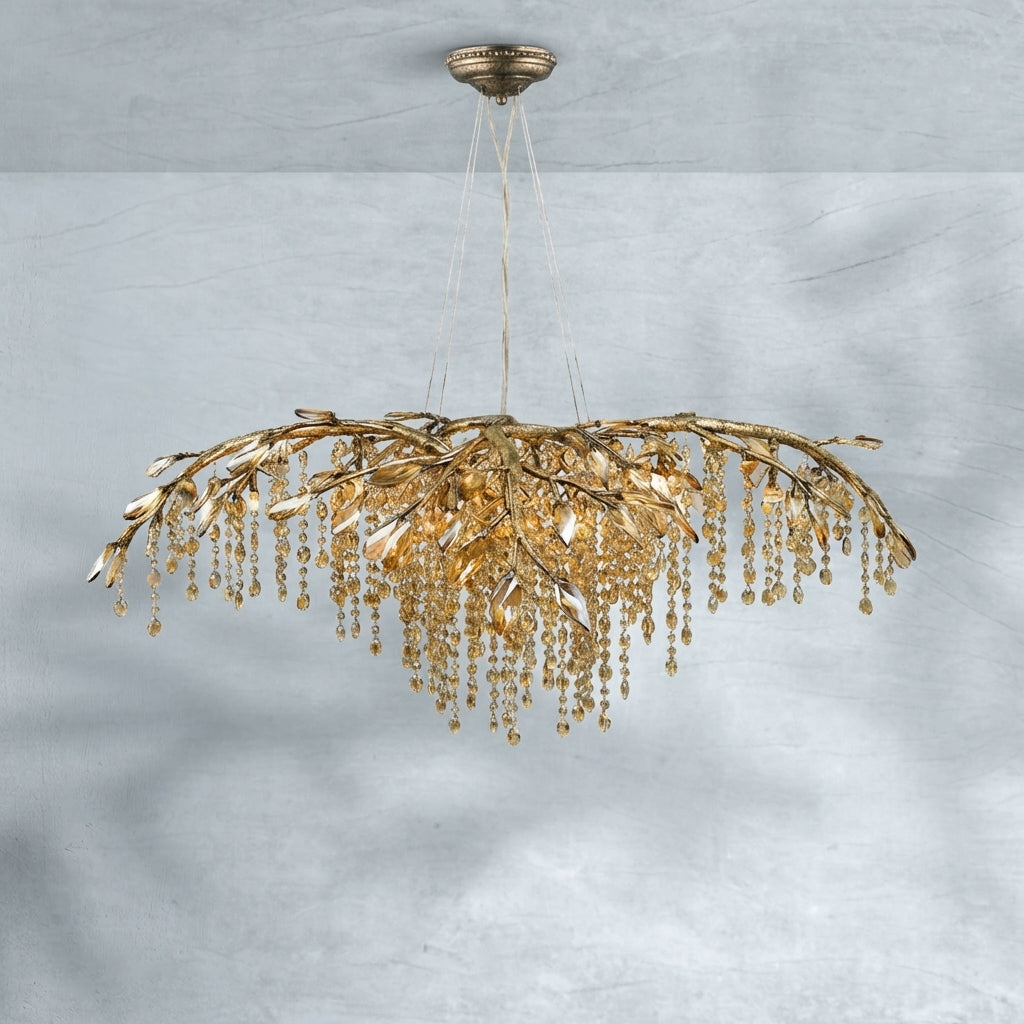 Luster Gaze Verdant Canopy Crystal Branch Chandelier - Background Shot