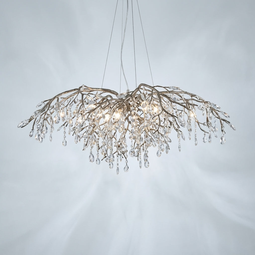 Luster Gaze New Luxury Branch Crystal Pendant Chandelier Designer Creative Art Dining Room/Living Room Light Fixture - Studio Shot