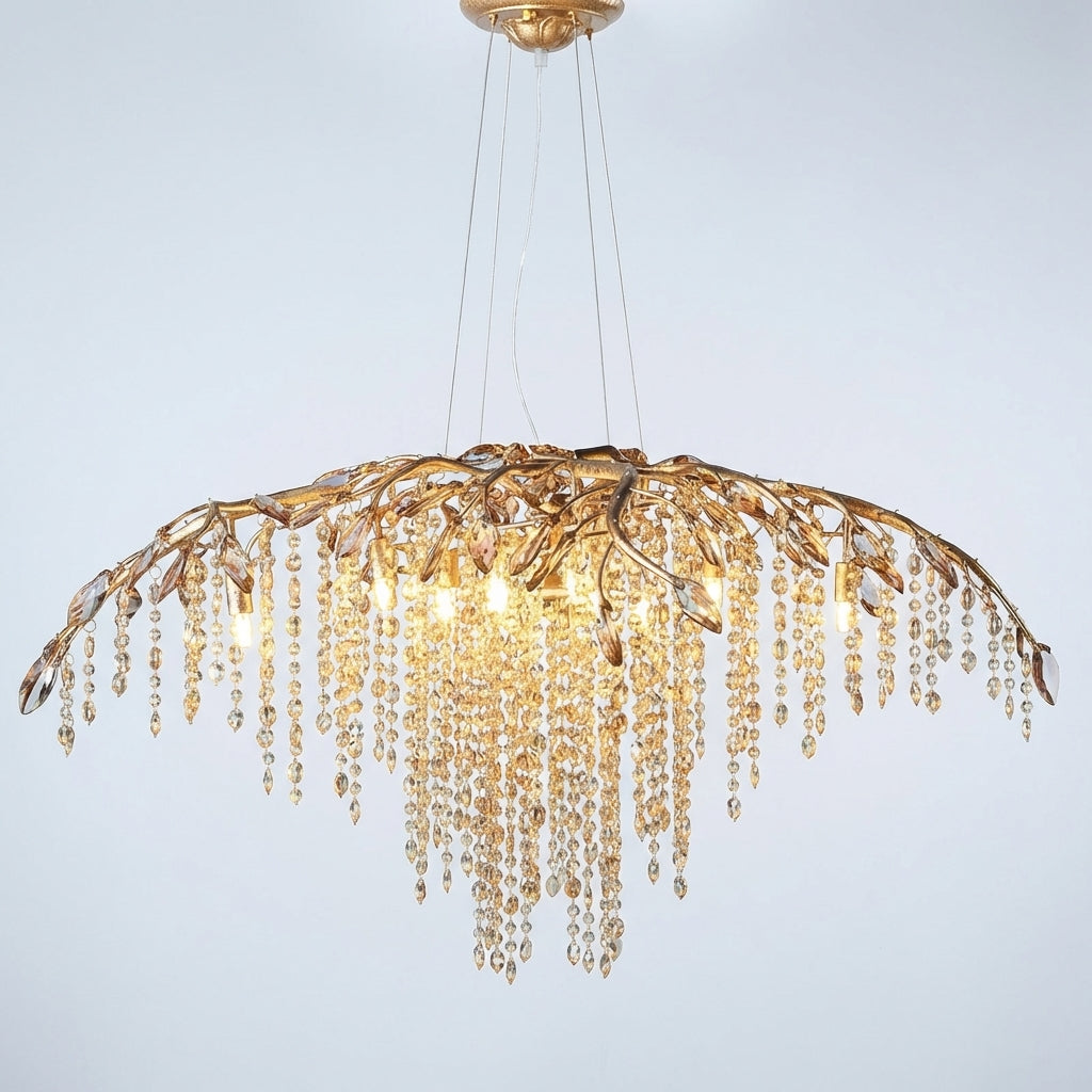 Luster Gaze New Luxury Branch Crystal Pendant Chandelier Designer Creative Art Dining Room/Living Room Light Fixture - Studio Shot