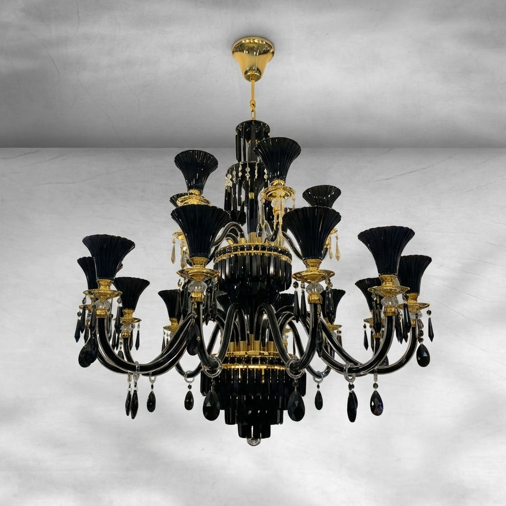 Luster Gaze Regal Branch 12-Light Crystal Chandelier - Background Shot