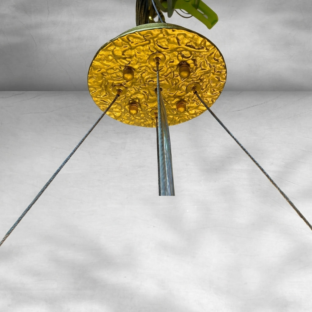 Luster Gaze Blossom Branch Brass & Ceramic Chandelier - Background Shot
