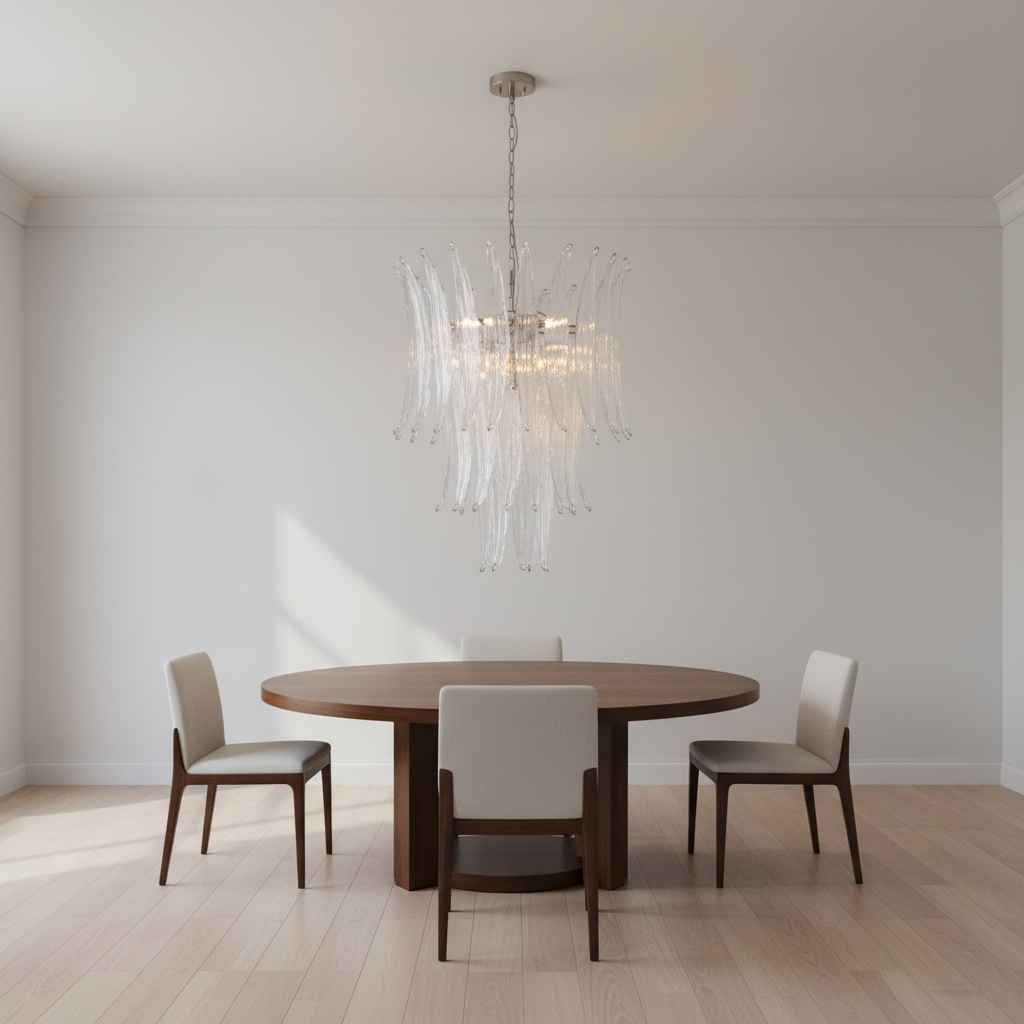 Luster Gaze Veridian Bloom Crystal Branch Chandelier - Background Shot