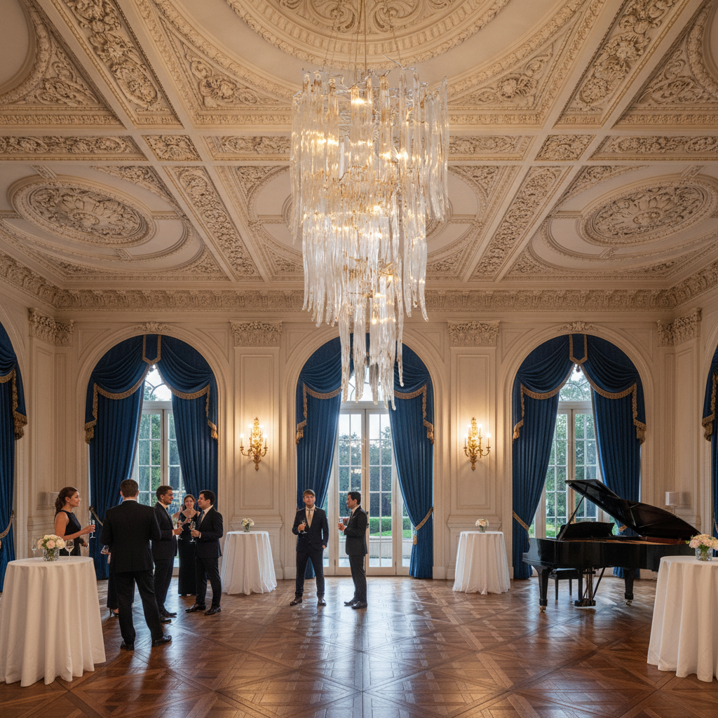 Luster Gaze Veridian Bloom Crystal Branch Chandelier - American ballroom or formal entertaining space