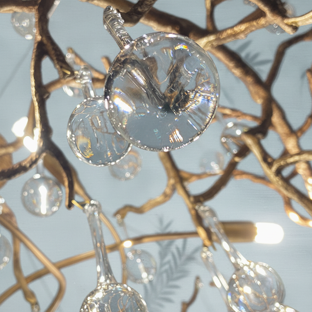 Luster Gaze Veridian Bloom Branch Chandelier - Background Shot
