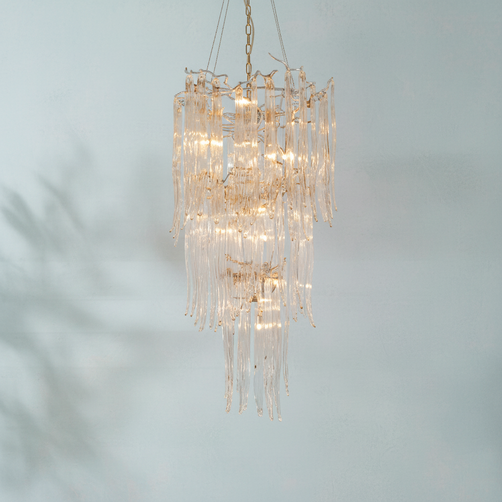 Luster Gaze Luxury Crystal Branch Chandelier For Staircase - Studio Shot