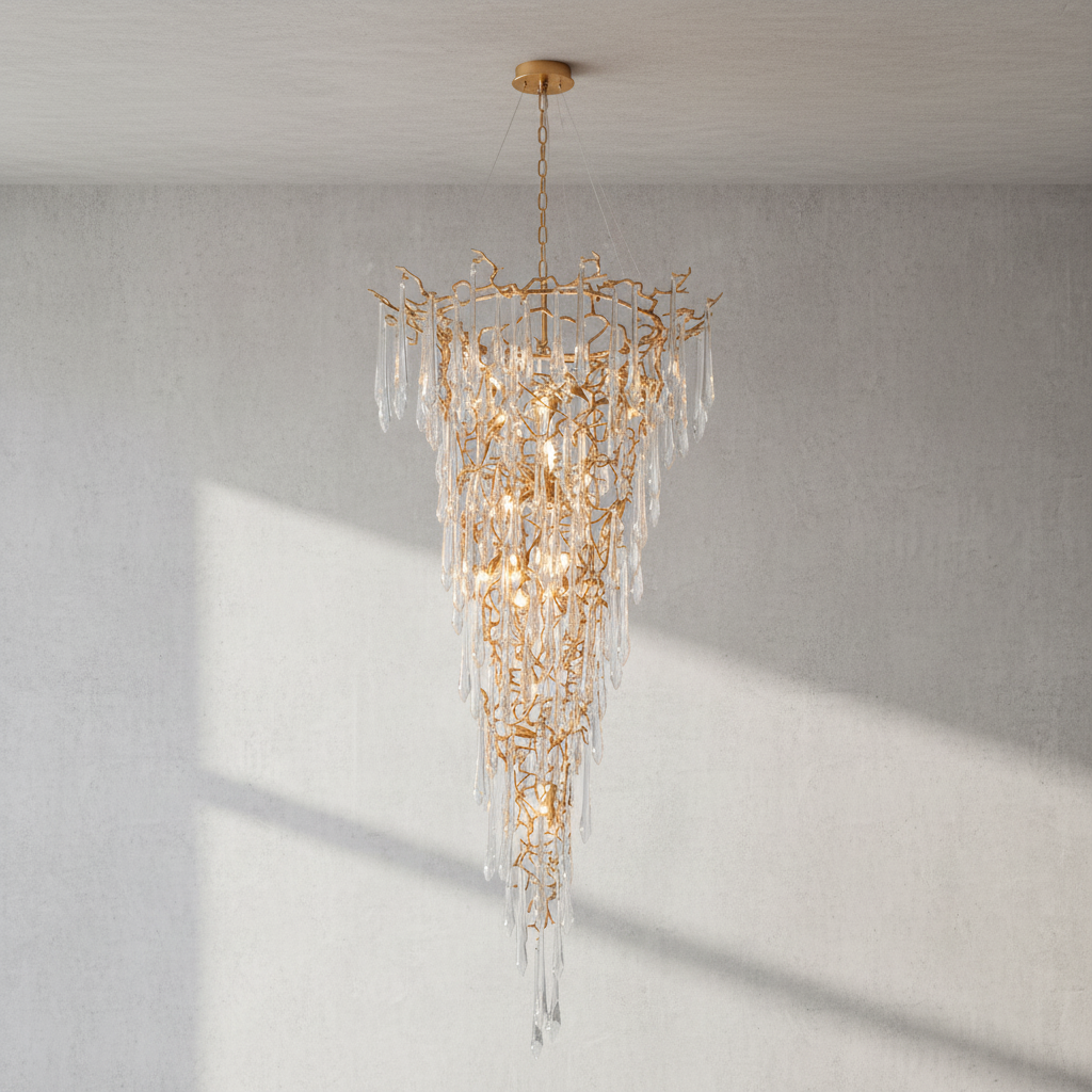Luster Gaze Grand Canopy Crystal Branch Chandelier - Background Shot