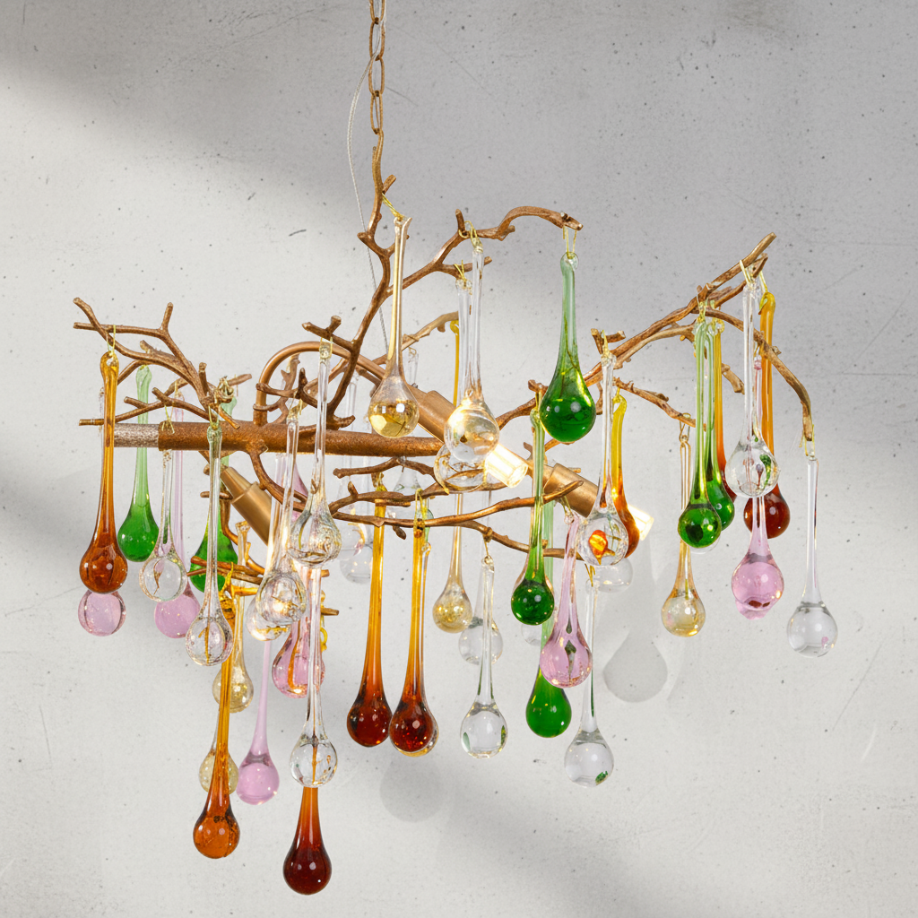Luster Gaze Verdant Canopy Crystal Branch Chandelier - Background Shot