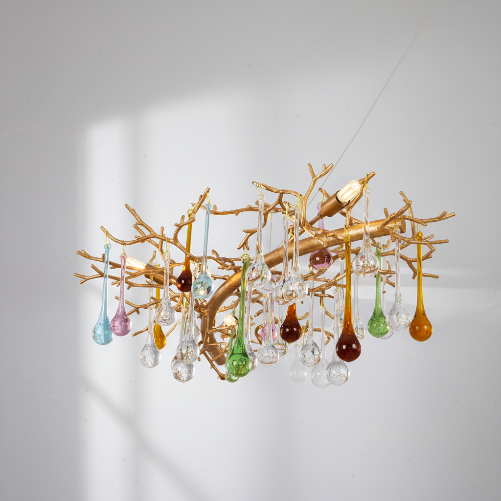 Luster Gaze Verdant Canopy Crystal Branch Chandelier - Background Shot