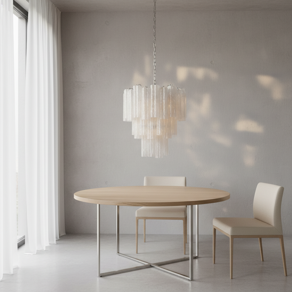 Luster Gaze Alabaster Bloom Grand Chandelier - Background Shot