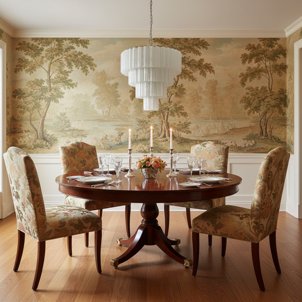 Luster Gaze Venetian Alabaster White Grand Chandelier - formal American dining room