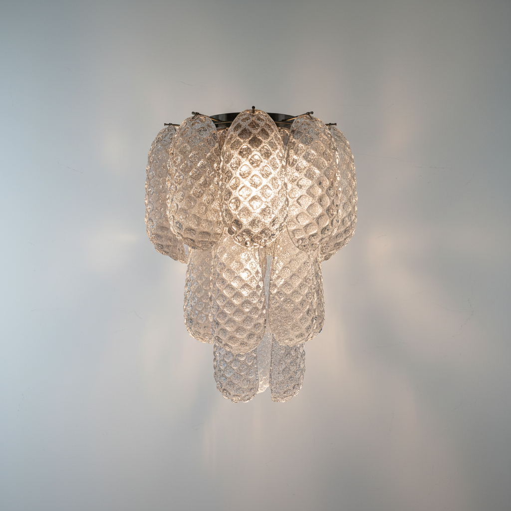 Luster Gaze Veridian Cascade Drop Chandelier - Background Shot