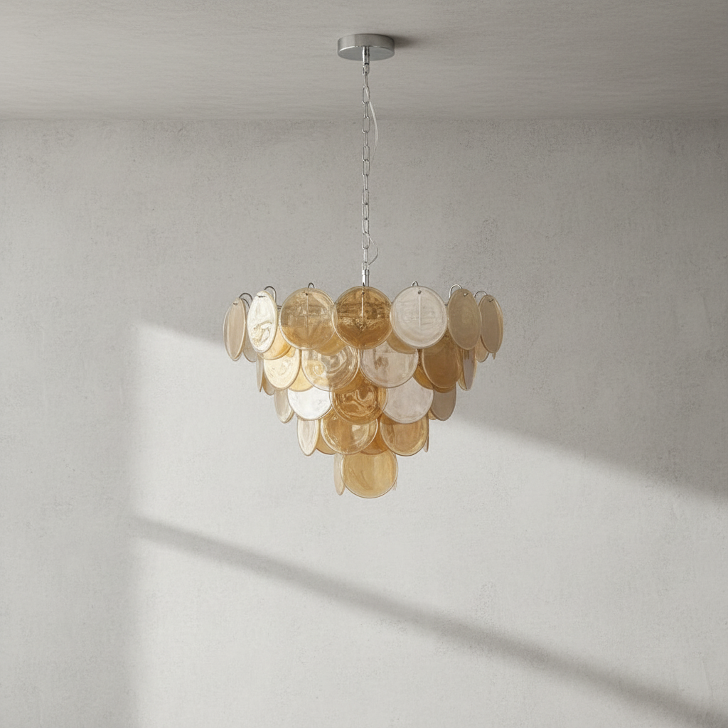 Luster Gaze Aurelian Bloom Murano Chandelier - Background Shot