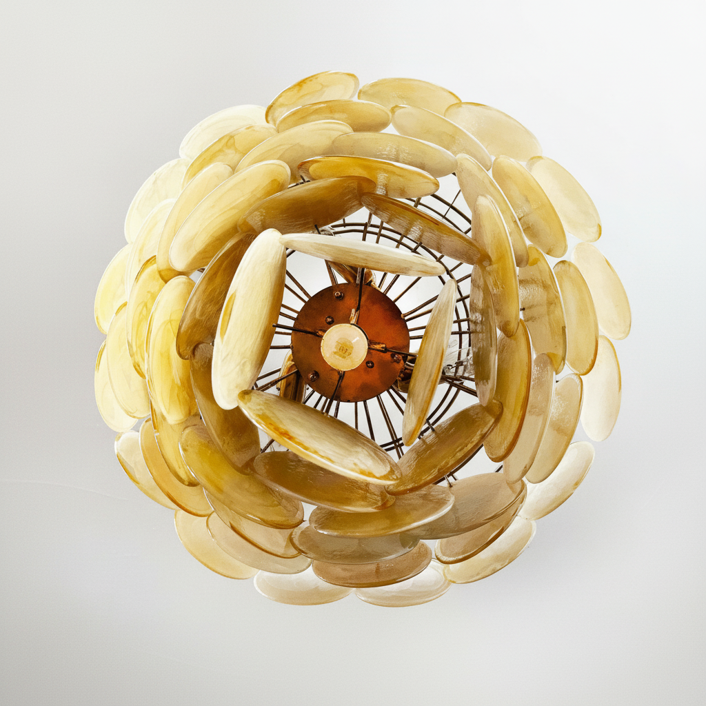 Luster Gaze Aurelian Bloom Murano Chandelier - Background Shot