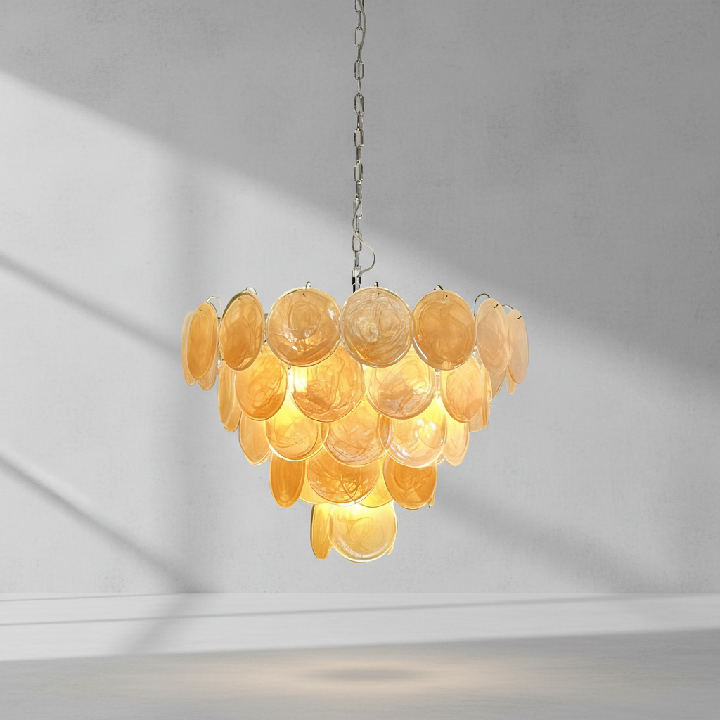 Luster Gaze Aurelian Bloom Murano Chandelier - Background Shot