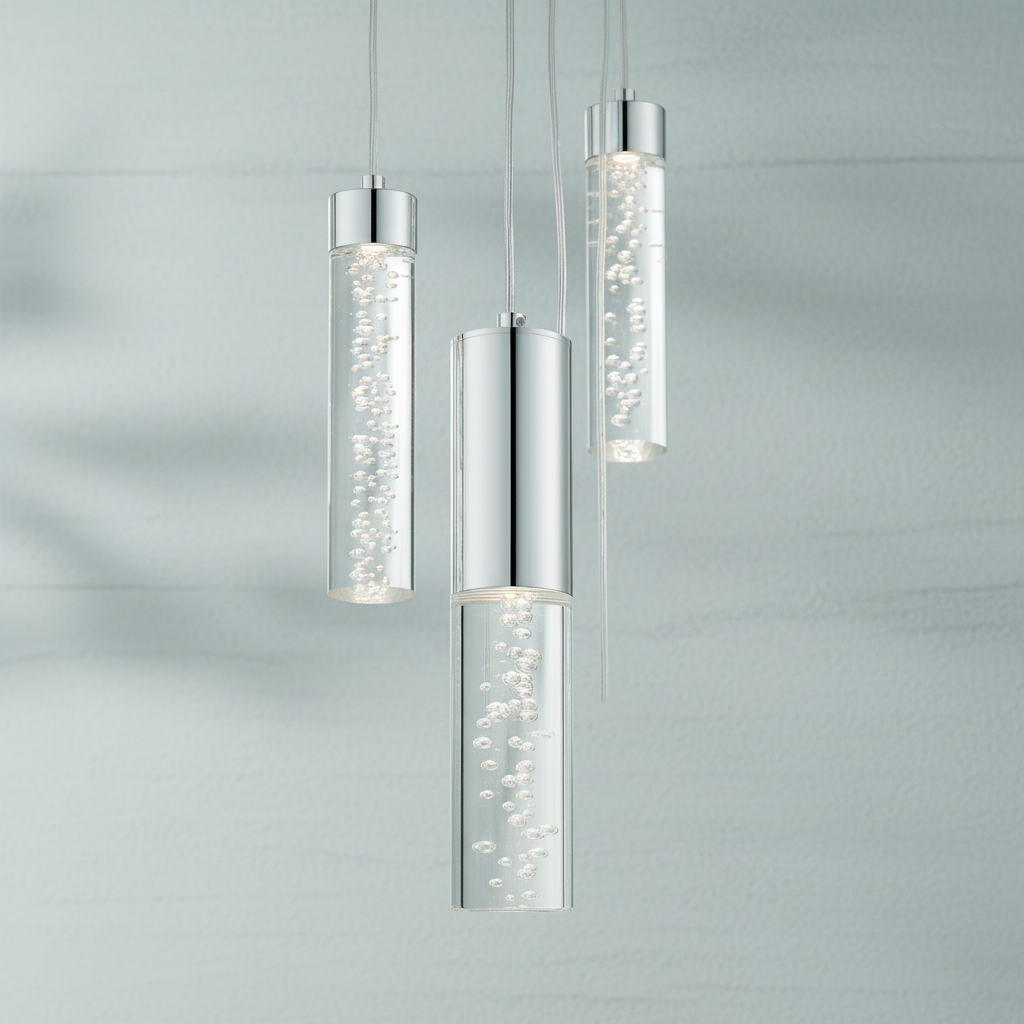 Luster Gaze Radiant Cascade Cylinder Chandelier 13-Light - Background Shot