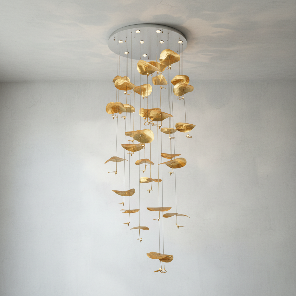 Luster Gaze Jenissa Vintage Staircase Chandelier - Studio Shot