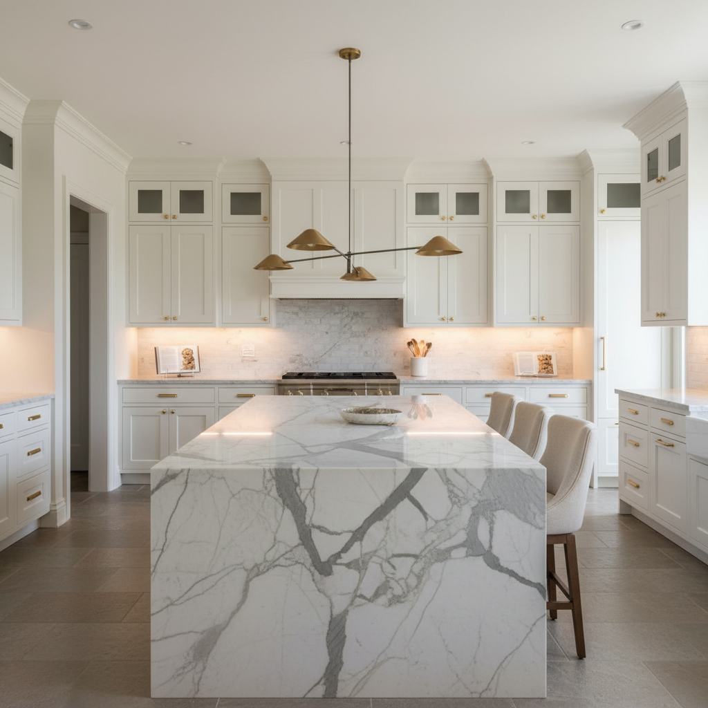 Luster Gaze Aura Grandeur 4-Light Linear Chandelier - upscale American kitchen