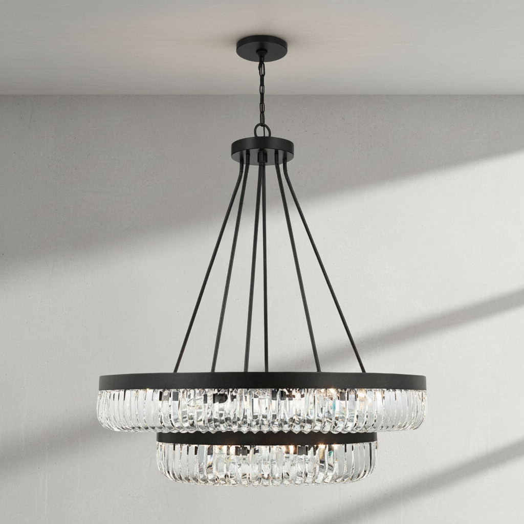Luster Gaze Grand Lumina 2-Tier 26 Light Chandelier - Background Shot