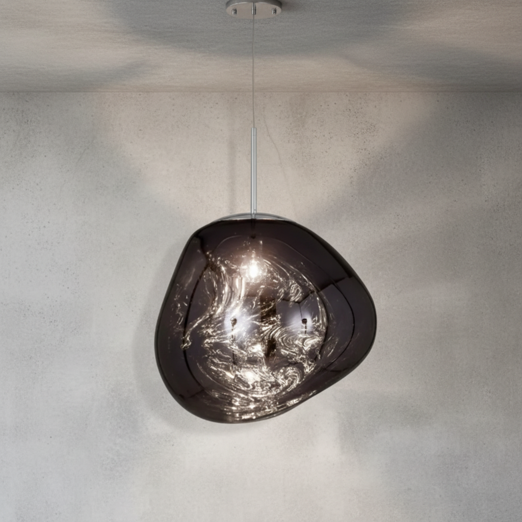 Luster Gaze Molten Glass Orb Chandelier - Background Shot