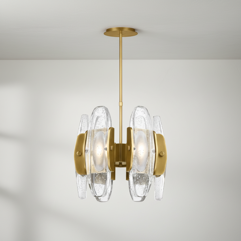 Luster Gaze Aute Led Round Chandelier 15″ - Studio Shot