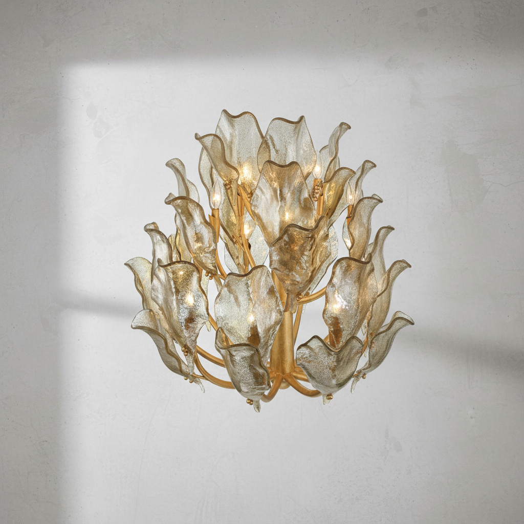 Luster Gaze Aura Grandeur Round Chandelier - Background Shot
