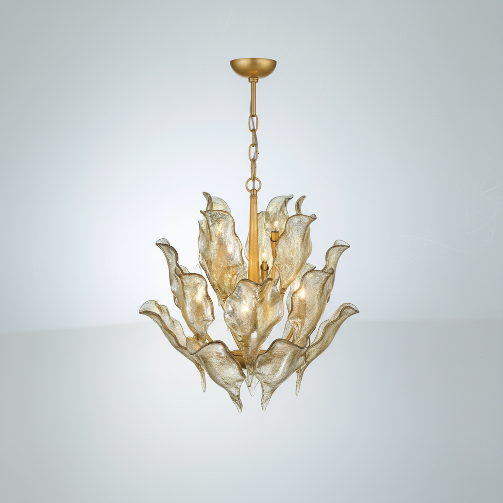 Luster Gaze Aura Grandeur Round Chandelier - Background Shot