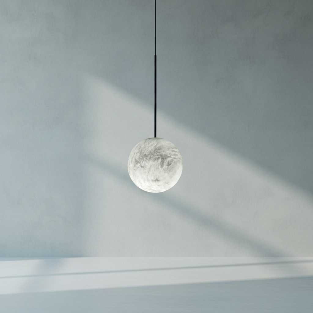 Luster Gaze Celestial Alabaster Sphere Multi-Pendant Chandelier - Background Shot