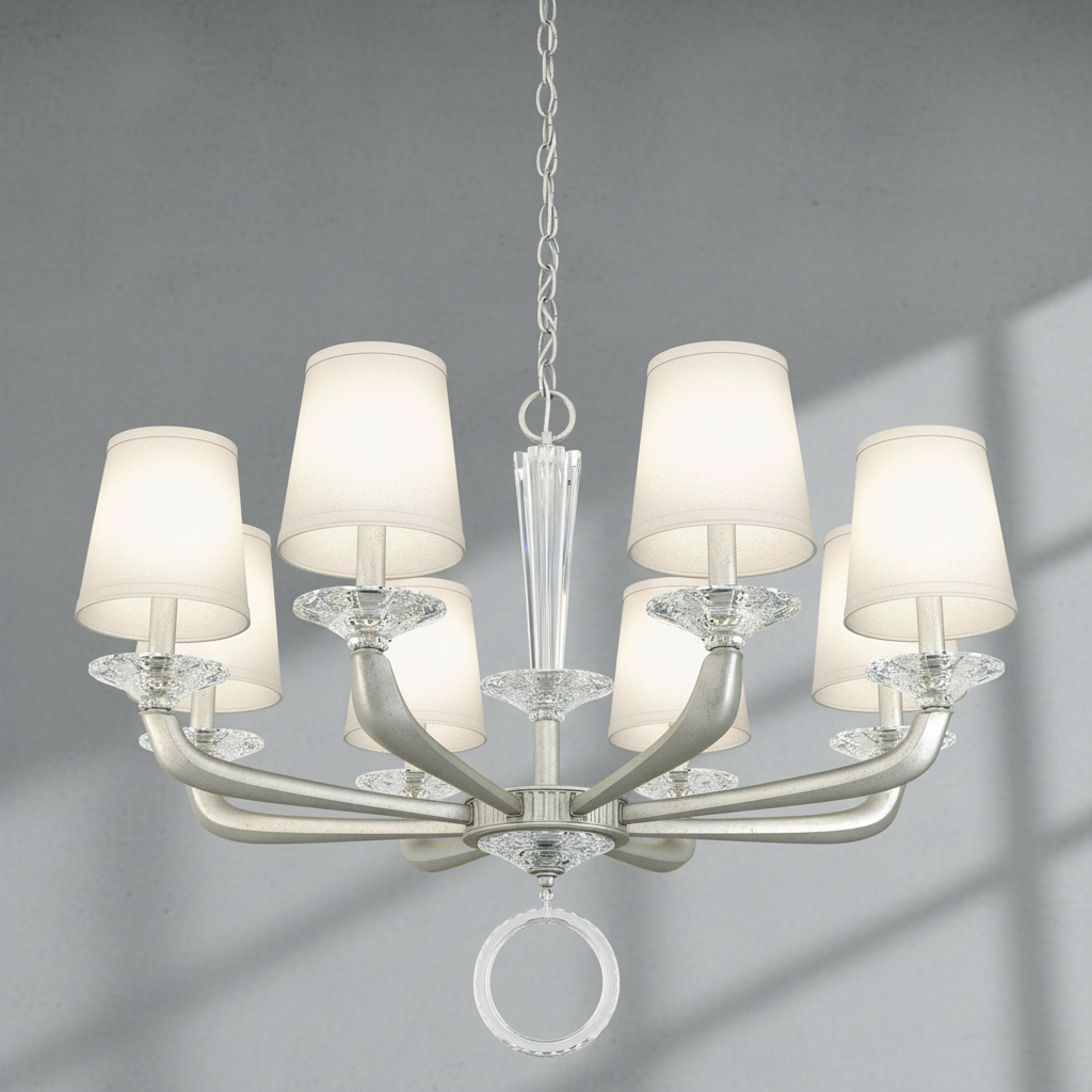 Luster Gaze Grand Lumina Cast Arm Chandelier - Background Shot