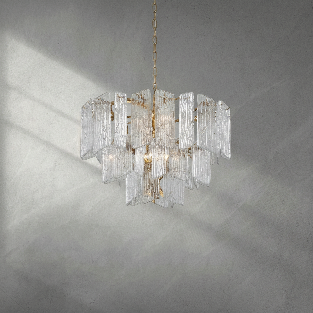 Luster Gaze Regal Radiance Tiered Chandelier - Background Shot