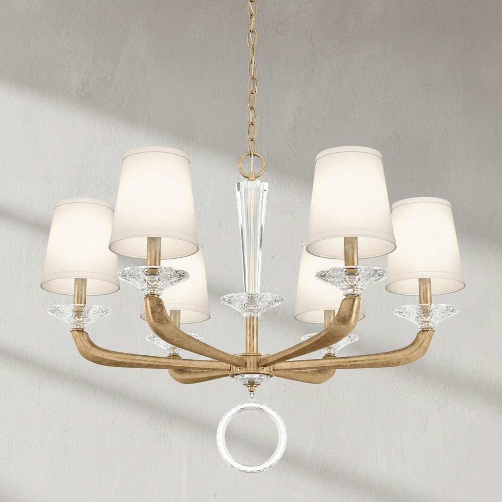 Luster Gaze Embrace Radiance 6-Light Chandelier - Background Shot