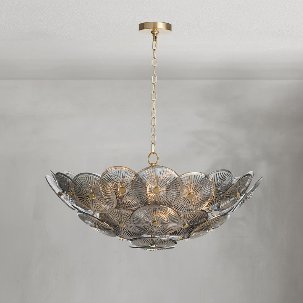 Luster Gaze Veridian Bloom Chandelier - Background Shot