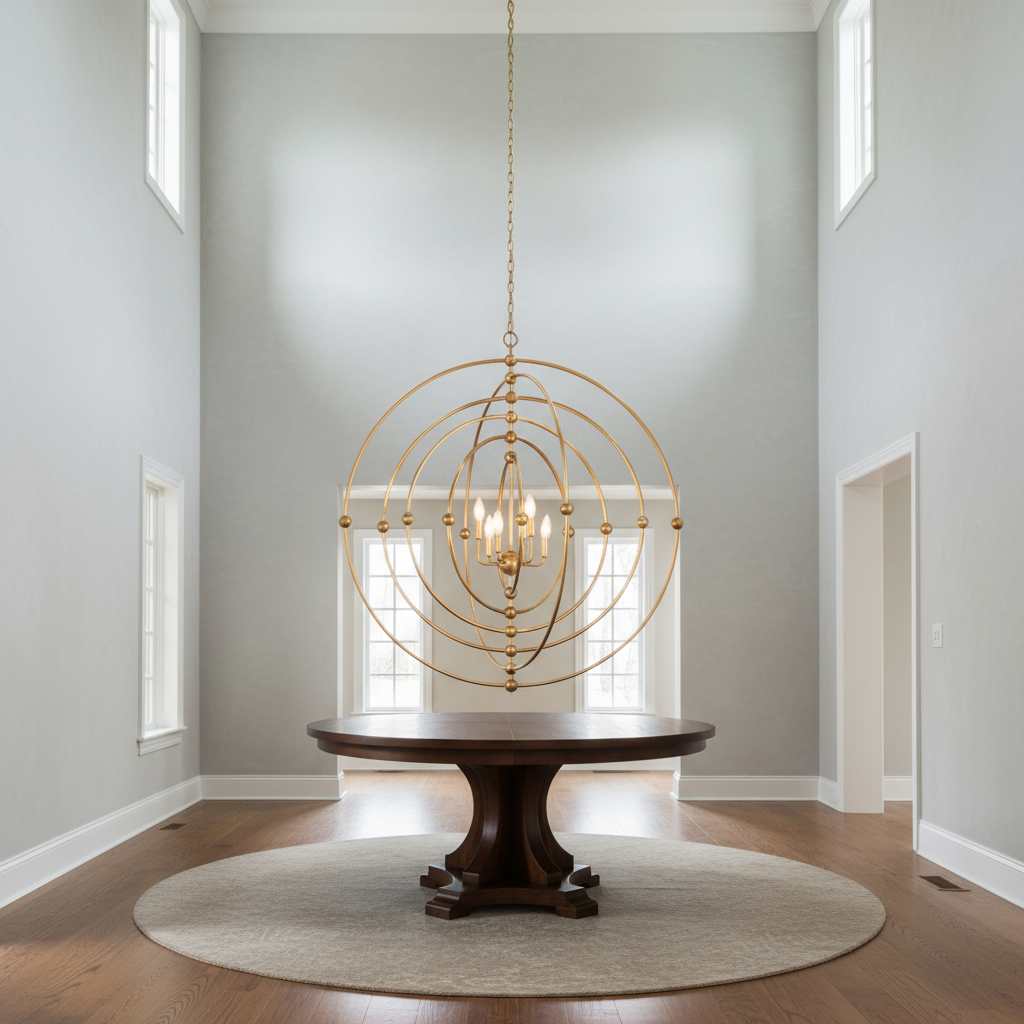 Luster Gaze Aura Sphere Grand Chandelier - Background Shot