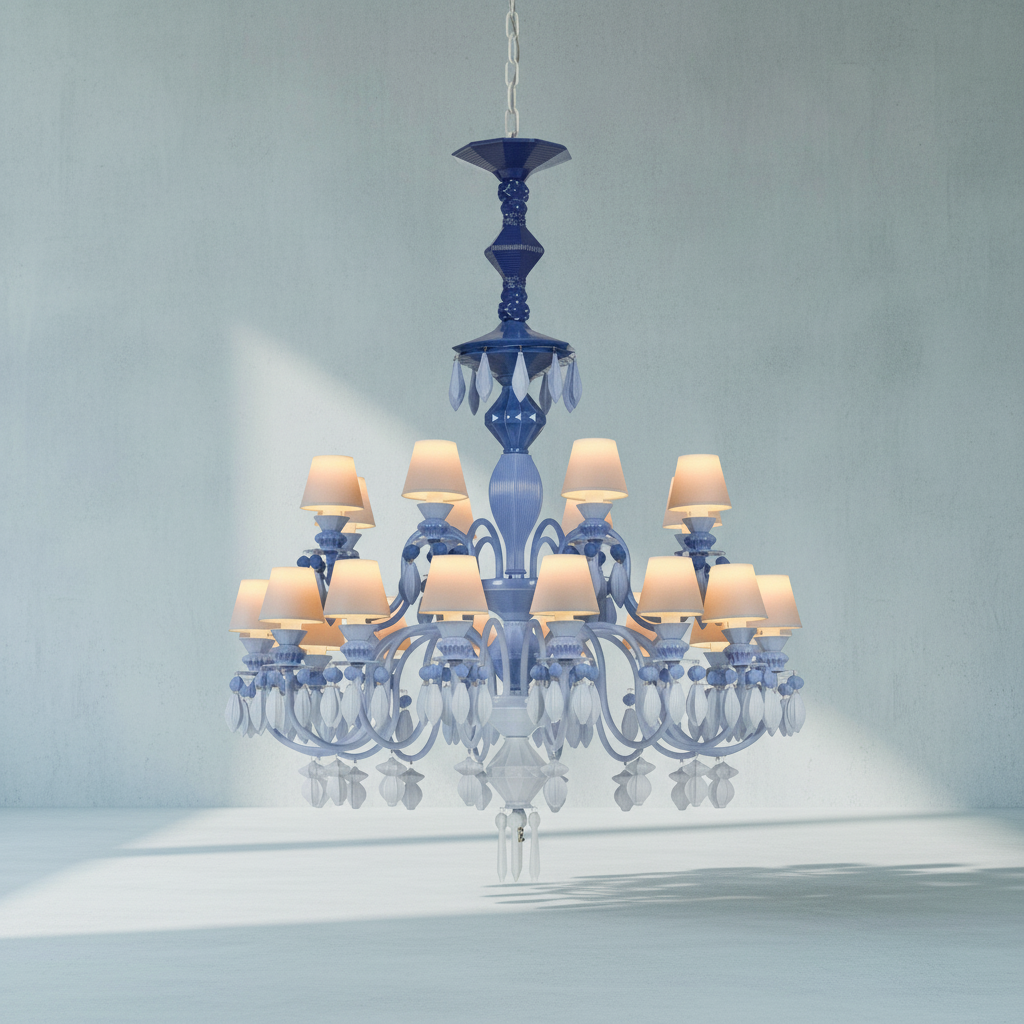 Luster Gaze Midnight Bloom 24-Light Chandelier - Background Shot