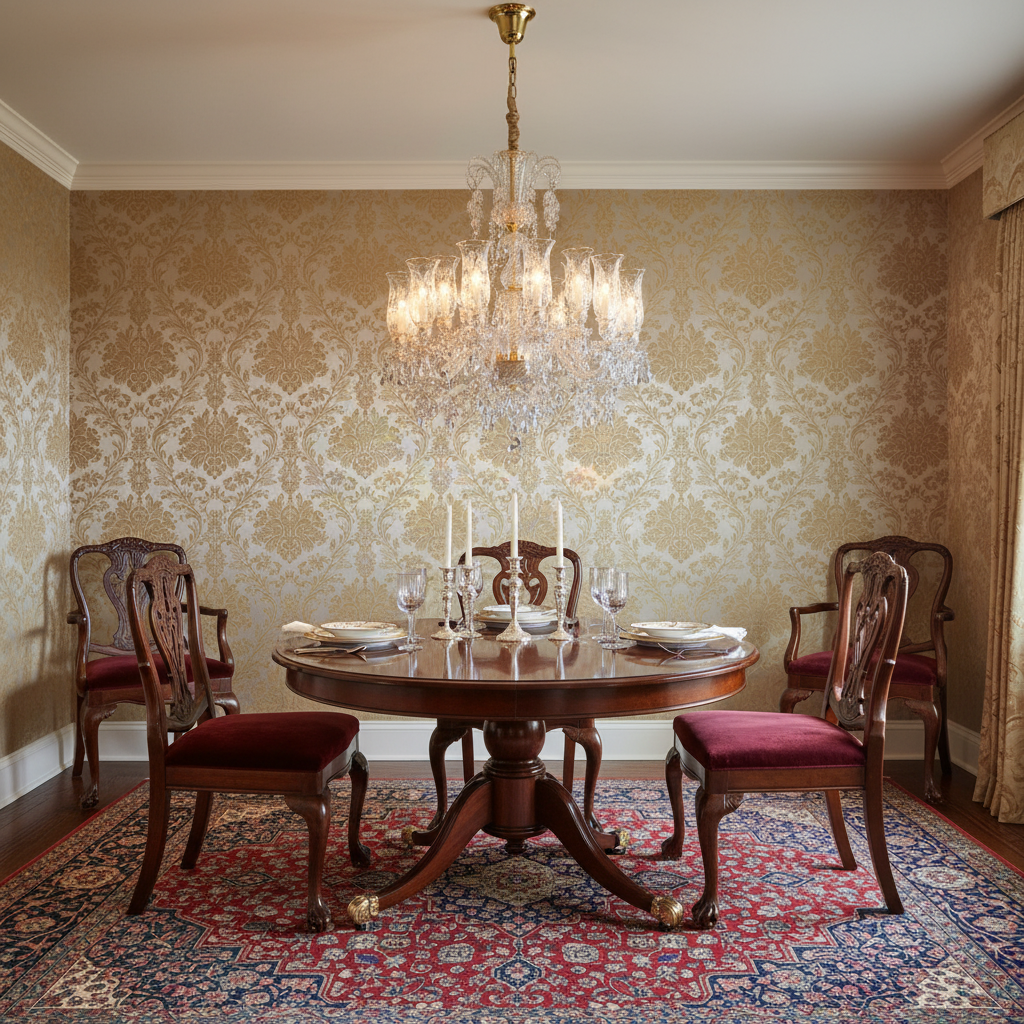 Luster Gaze Regal Bloom 18-Light Chandelier - formal American dining room