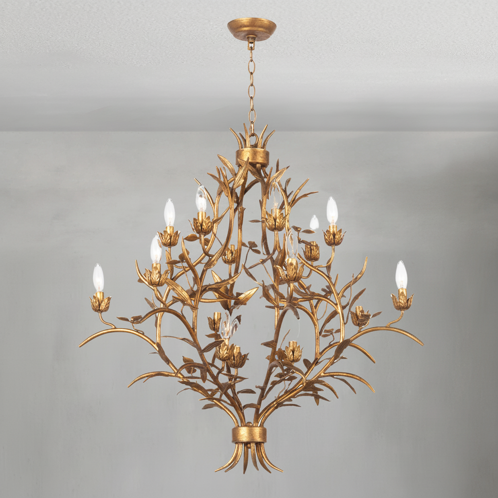 Luster Gaze Verdant Canopy 15-Light Chandelier - Background Shot