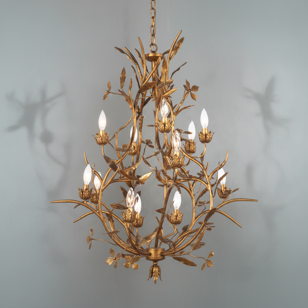 Luster Gaze Verdant Canopy 15-Light Chandelier - Background Shot