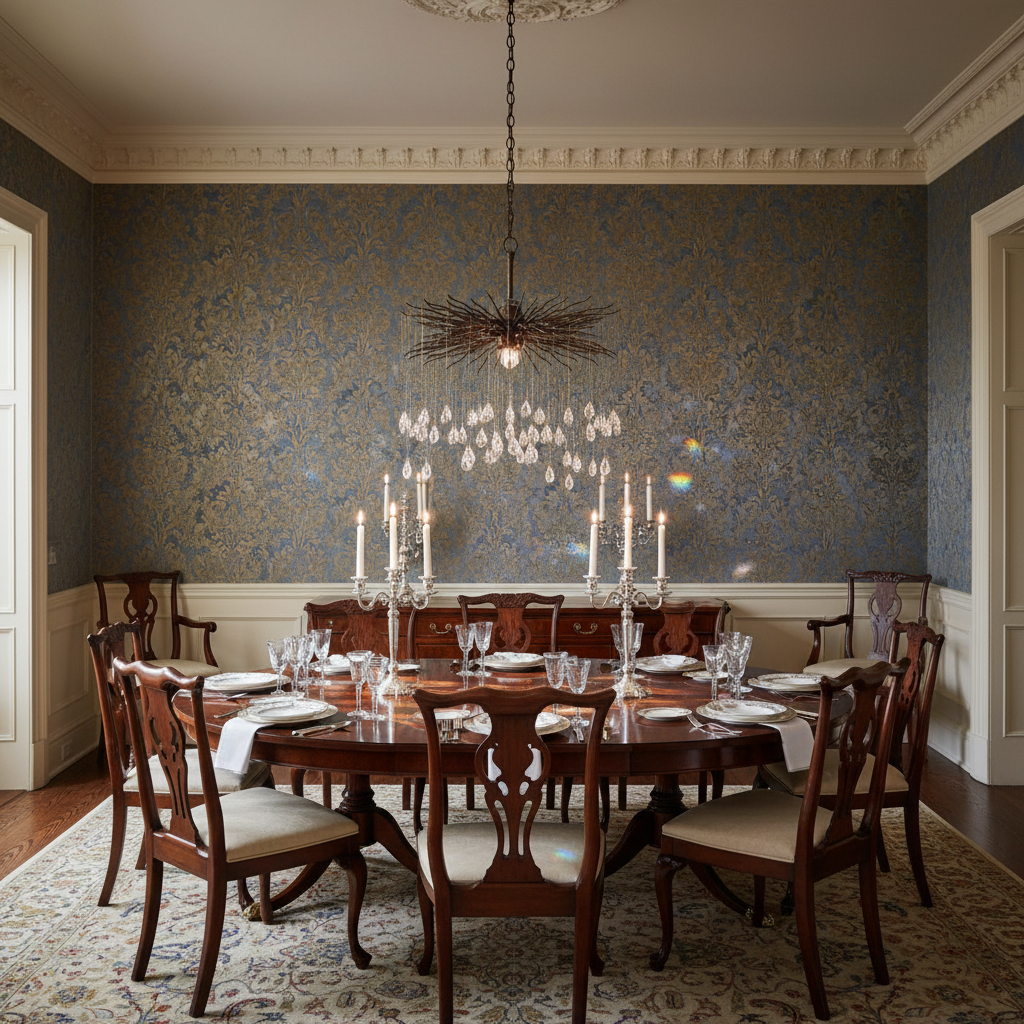 Luster Gaze Verdant Canopy Sculptural Chandelier - formal American dining room