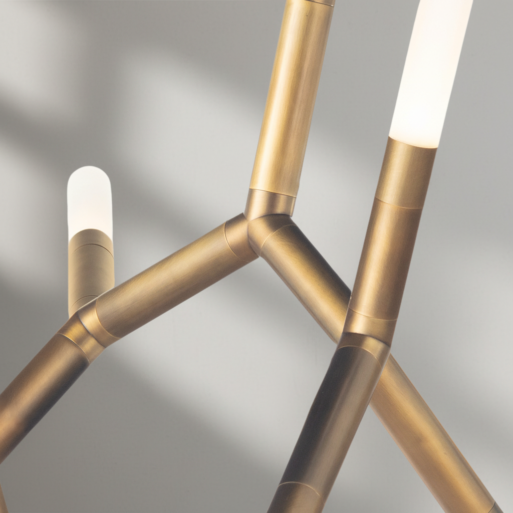 Luster Gaze Kinetic Arc 7-Light Chandelier - Background Shot