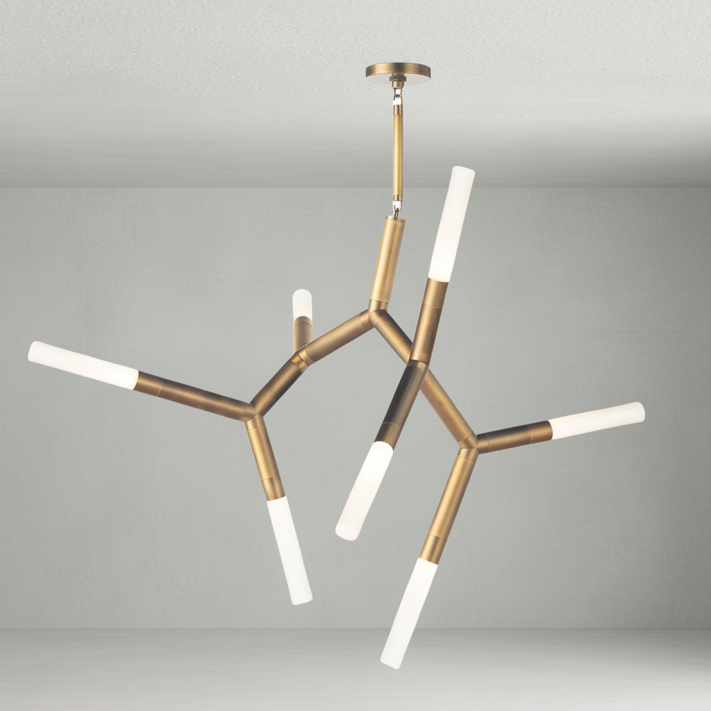 Luster Gaze Kinetic Arc 7-Light Chandelier - Background Shot