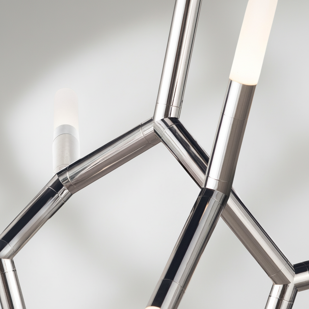 Luster Gaze Kinetic Arc 7-Light Chandelier - Background Shot