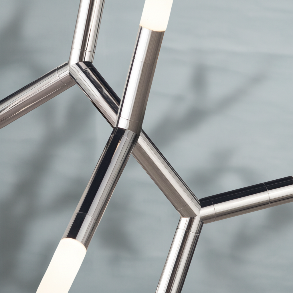 Luster Gaze Kinetic Arc 7-Light Chandelier - Background Shot