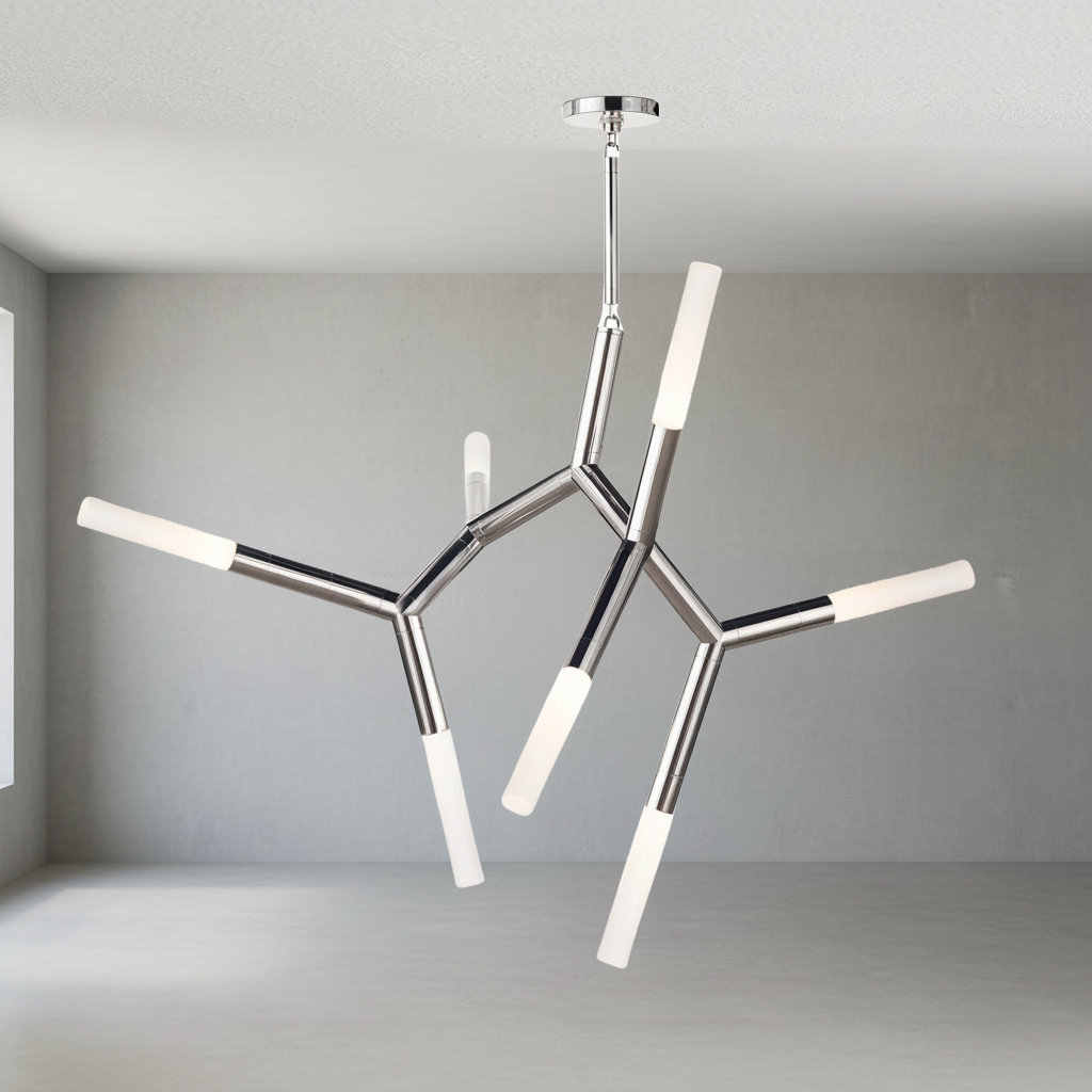 Luster Gaze Kinetic Arc 7-Light Chandelier - Background Shot