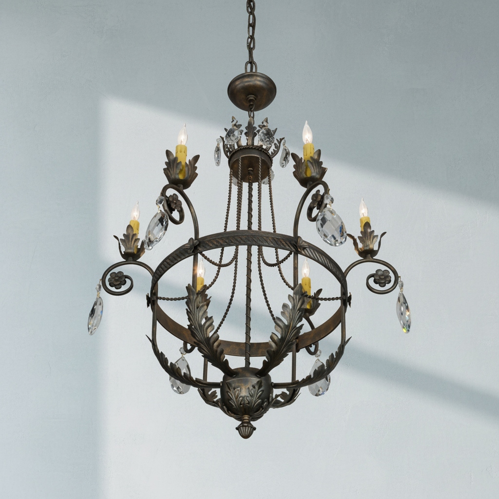 Luster Gaze Antonia Grandeur 6-Light Chandelier - Background Shot