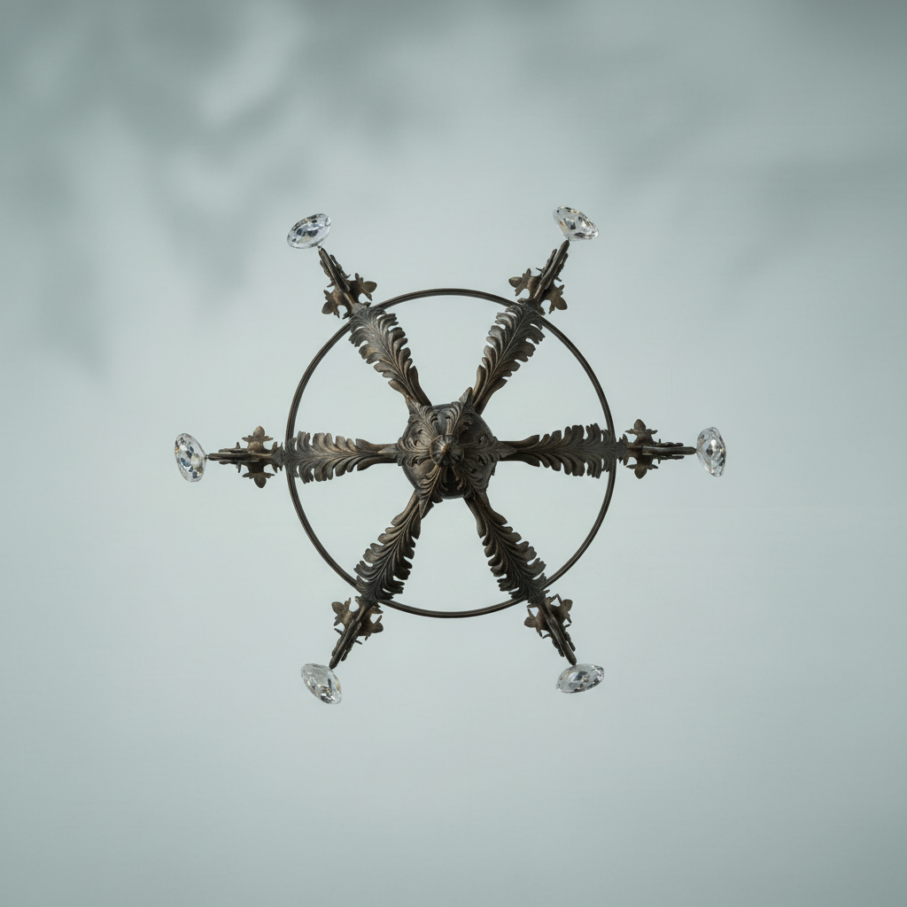 Luster Gaze Antonia Grandeur 6-Light Chandelier - Background Shot