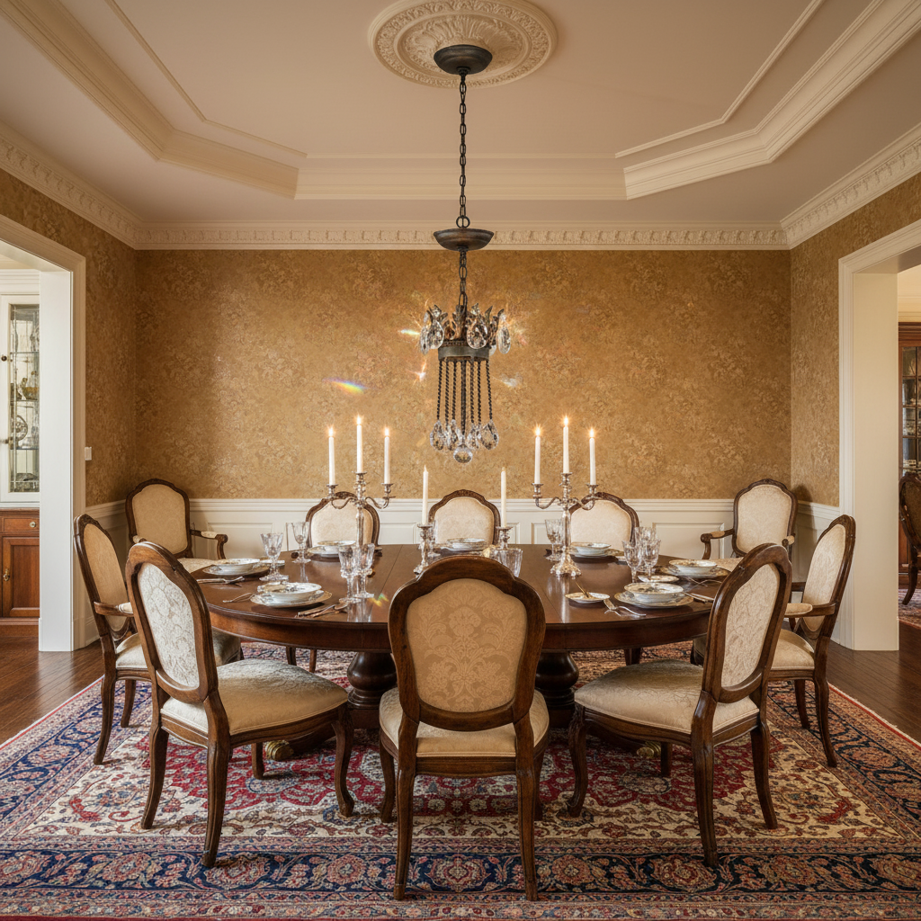 Luster Gaze Launcest 6 - Light Chandelier 框选删除 - formal American dining room