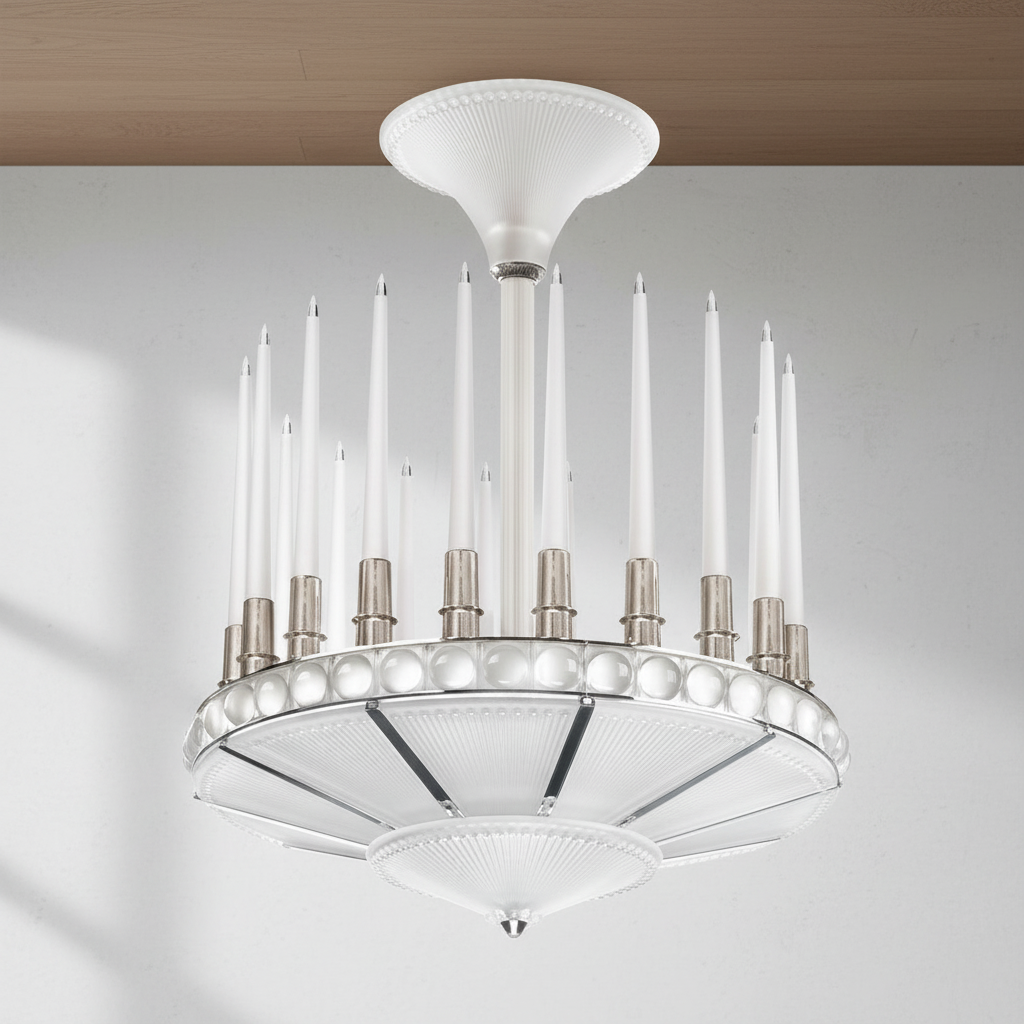 Luster Gaze Peres Candles Chandelier 27D" - Studio Shot