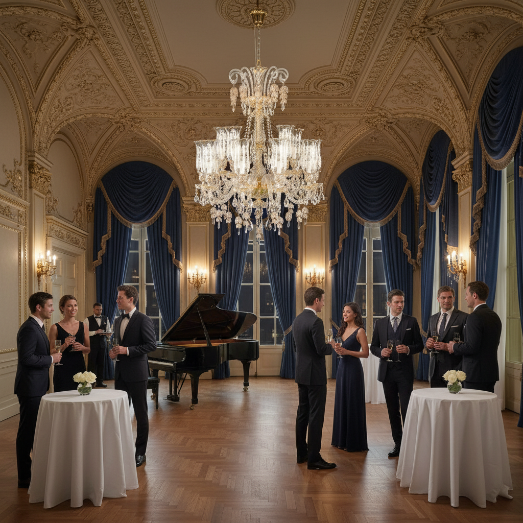 Luster Gaze Opulent Radiance 15-Light Chandelier - American ballroom or formal entertaining space